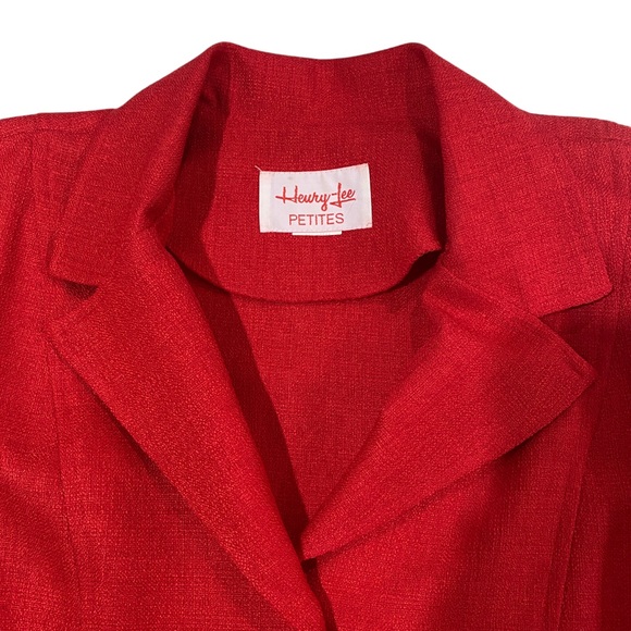 Vintage 70s Henry Lee - Red Elegant Red Long Coat sz M/L - Picture 7 of 10